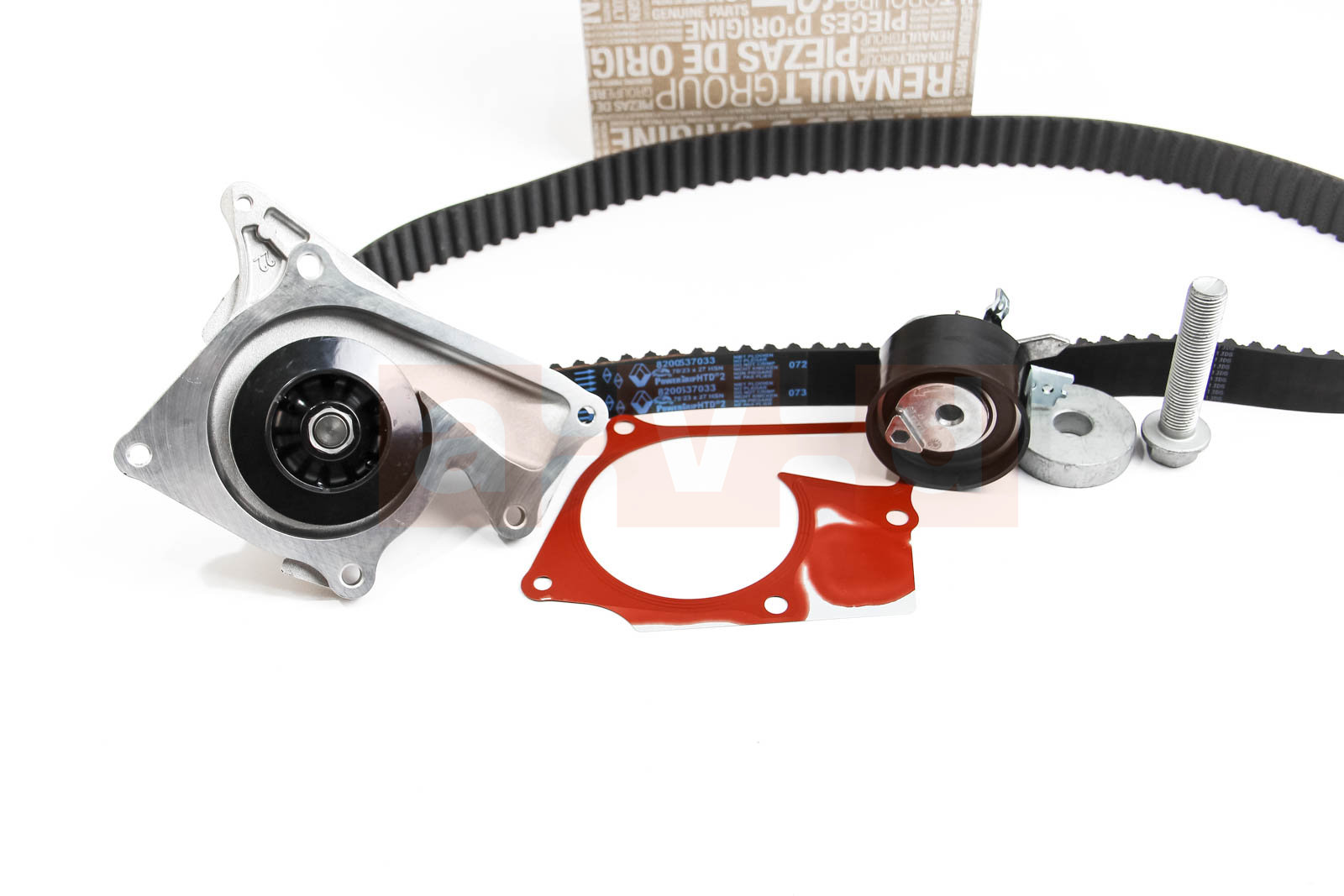 RENAULT 11 9A 025 52R — Комплект ремінь ГРМ ролик та помпа на Рено Кенго 1.5 DCI